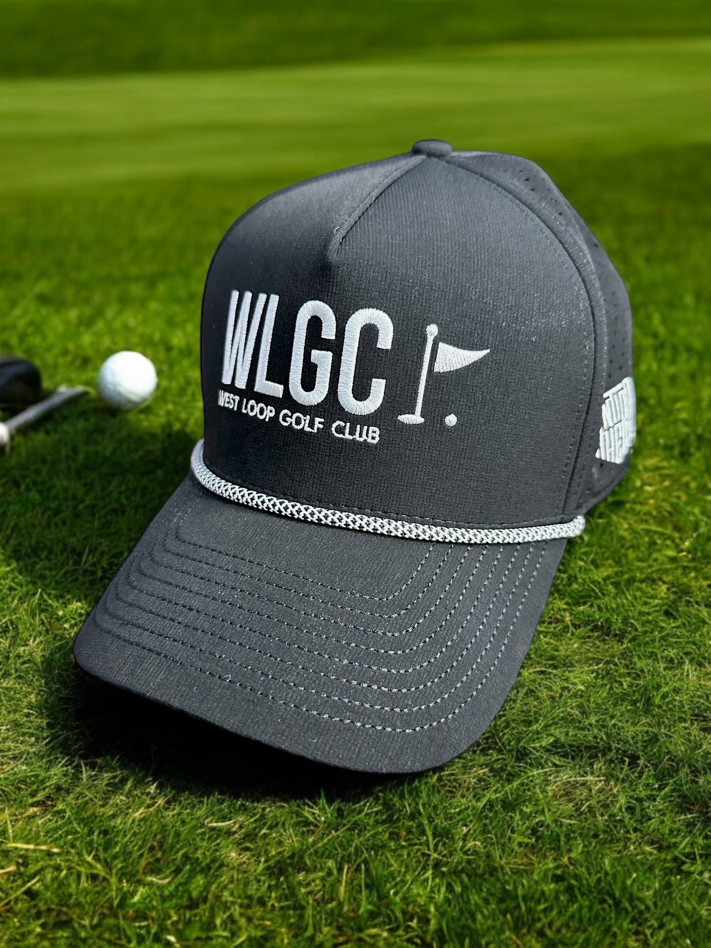 WLGC - 5 Panel Rope Hat (Black)